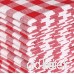 Clinique du coton Lot de 12 Serviettes de Table Coton - Vichy Serviettes de Table tissu  Serviettes de Table Mariage  Lavable en machine - 50 x 50 cm Rouge Blanc - B07FS6NNMQ